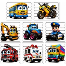 8,5 x 10 cm 7 Parçalı Eğitici Ahsap Çubuk Puzzle