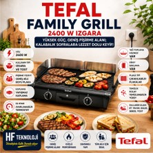 Tefal  Büyük Boy Yüzey ve Az Dumanlı (10 KIŞILIK),2400 W Gücünde Çift Termostatlı Aile Boyu Elektrikli Izgara-