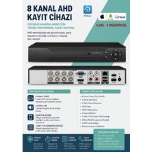 Linadex 8 Kanal Ahd Xmeye Dvr Kayıtcihazı