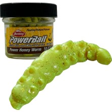 Berkley Powerbait Garlic Power Honey Worm Silikon Alabalık Yemi Orange
