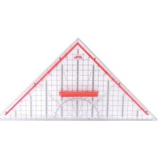 Die Grup Geometrik Üçgen Cetvel, 500 mm Ölçüyle Hassas Ölçümler Için