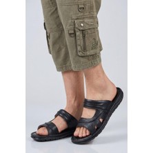 Pisagor Ps- 8700 Erkek Hakiki Deri Comfort Terlik