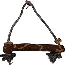 Pet Gerçek Ağaç Muhabbet Kuşu Salıncak 30 cm