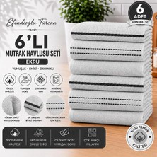 Efendioğlu Türcan PURECOTTON GRİ 30*50 CM  6 LI ULTRA EMİCİ YUMUŞAK DOKULU MUTFAK EL HAVLUSU