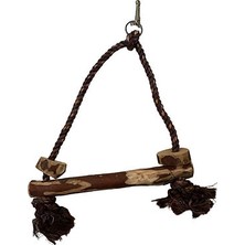 Pet Gerçek Ağaç Papağan Paraket Salıncak %100 Doğal 40 cm