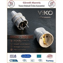 Viko Erkek Fiş + Dişi Fiş - İkisi Bir Arada - Topraklı - Orjinal Ürün