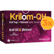 Krilom Qh Krill Oil & Ubikinol 30 Yumuşak Kapsül - 3 Adet (Toplam 90 Kapsül)