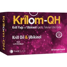 Krilom Qh Krill Oil & Ubikinol 30 Yumuşak Kapsül - Dezenfektan Hediyeli (%72 Alkol)