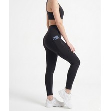 Emfure Cepli Kız Çocuk Slim Fit Dar Kalıp Spor Tayt