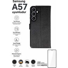 AHK Tekno Samsung Galaxy A57 Renkli̇ Yumuşak Kapaklı Kılıf / Ekran Koruyucu Seti