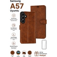 AHK Tekno Samsung Galaxy A57 Renkli̇ Yumuşak Kapaklı Kılıf / Ekran Koruyucu Seti