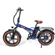Heugers Alba Fold F Premium 2026 Lacivert Elektrikli Katlanır Bisiklet (48V 10.4AH - Nfc LCD - Shimano Hidrolik Fren)