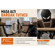 Triforge3D Masa Altı Bardak Tutucu 3D Baskı Kupa Askılığı – Oyuncu Masası ve Home Office Için Masa Kenarı Bardaklık