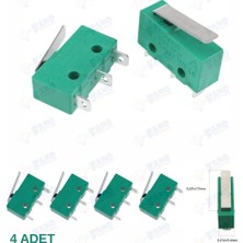 Fano (4ADET) Micro Switch Iğne (Pcb) Bacak Paletli 5A/250VAC Kw4
