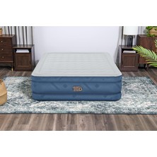 Bestway 69075 Fortech Yorgan Dokulu Çift Kişilik Dahili Elektrikli Pompalı Şişme Yatak 2.03M x 1.52M x 46CM
