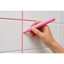 İlk El Grup Ieg™ Derz Kalemi Fayans Arası Yenileme Suya Dayanıklı Derz Boyama Kalemi - Pembe