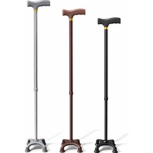 Twin Store Metal 4 Ayaklı Ayarlanabilir Destek Bastonu - T Saplı ALK5488