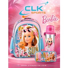 CLK Sports Barbie Okul Çantası , Kalem Kutusu , Suluk&matara Set