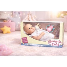 Ziventa 32/34CM Oyuncak Et Bebek Biberon/çıngırak/havlu Hafif Esnek Gövde Gerçekçi Görünüm Kıyafetli Güzel