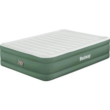 Bestway 69646 Toughlite Tpu Çift Kişilik Dahili Pompalı Şişme Yatak 2.03M x 1.52M x 46 cm