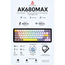 Ajazz AK680 Max Kablosuz Manyetik Switch Oyun Klavyesi - Hızlı Tepki Süresi ile Oyun İçin
