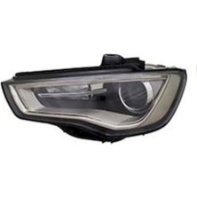 Otoco Audı A3 Ön Far Elektrikli Motorlu Siyah Ledli Xenon Tip Sol 2013-2016 8V0941043C