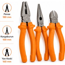 Eltos Pense Kargaburun Yan Keski Seti 3 Parça 160/180 mm
