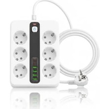Die Grup 6'lı Priz, 4 USB ve 2 Type-C Çıkışı ile Kullanıma Uygun