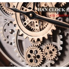 Han Clock Growe Metal Çarklı Duvar Saati