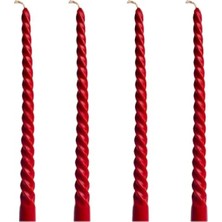 Die Grup Balmumu Konik Burgulu Şamdan Mumu - 4 Adet 27.5 cm