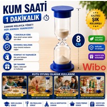 Wibo 1 Dakikalık Kum Saati 8 cm ( 1 Adet )