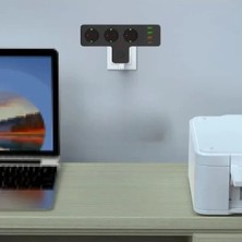 Die Grup Termal Akım Korumalı 3'lü Duvar Priz ve USB Girişi