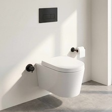 VitrA A4145836 Origin Ankastre Stop Valf Sıva Üstü Grubu, Mat Siyah