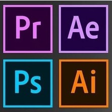 Adobe Photoshop + Acrobat + After Effects + Illustrator + Premiere Pro Ömür Boyu Dijital Lisans