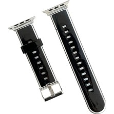 Semeglbl Movenchy Watch 38MM Jelly Silikon Kordon - Siyah
