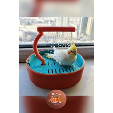 Genç 3D USB Bağlantılı Otomatik Kuş Duşu ve Banyo Istasyonu - Tüm Kuş Türleri Için Eğlenceli Su Parkı