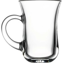 Die Grup Kulplu 6'lı Çay Bardağı Seti - 140 ml Soda Camı
