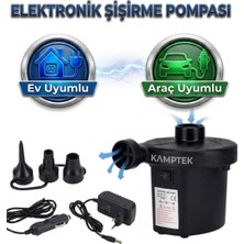 Iki Yönlü Elektrikli Hava Pompası Kamp Şişme Yatak Kullanıma Uygun