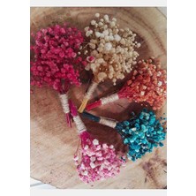 Handmade Renkli 5 Adet Yaka Çiçeği Damat Yaka Çiçeği Tasarım Sağdıç Çiçeği Vazo Çiçekleri