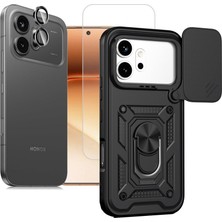 Teleplus Honor 600 Kılıf Armor Slide Kamera Sürgülü 3in1 Kombin Kapak