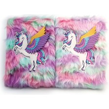 Cngzhn Unicorn Tasarımlı Peluş Hatıra Defteri