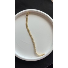 Liva Accessories Etherea - Altın Kaplama Hasır Bileklik