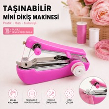 Eşya Dünyası Taşınabilir Mini El Dikiş Makinesi Pratik Ev Tipi Sökük Dikme Aleti Stitch