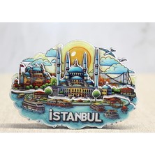 Urfakent Ahşap Istanbul Temalı Magnet ALK4598