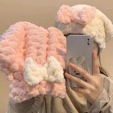 Hereveoyuncak Mikrofiber Örgü Saç Kurutma Bone Havvlu