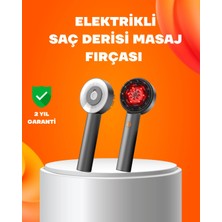 Urfakent Kırmızı Işık Terapi Saç Derisi Masaj Tarağı 3 Modlu Yağ Hazneli