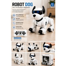 Selvira Akıllı Robot Köpek Oyuncağı Uzaktan Kumandalı Sesli Işıklı Dans Eden Yürüyen Robot Dog Şarjlı Eğitici Çocuk Oyuncağı 3+ Yaş