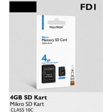 Azurtech Fulltech Micro Sd Hafıza Kartı Class 10 Yüksek Hızlı Mikro Sd Kart Adaptörlü