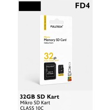 Azurtech Fulltech Micro Sd Hafıza Kartı Class 10 Yüksek Hızlı Mikro Sd Kart Adaptörlü
