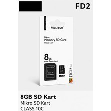 Azurtech Fulltech Micro Sd Hafıza Kartı Class 10 Yüksek Hızlı Mikro Sd Kart Adaptörlü